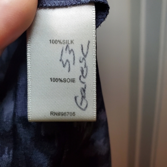 Rebecca Taylor Gray Print Silk Drawstring Shirtdress Cuffed Sleeves 2 - Picture 12 of 12